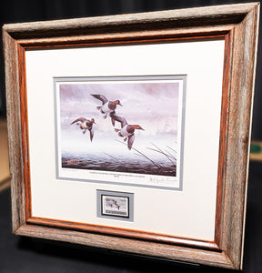 Les Kouba 1983 National Waterfowl Conservation Stamp Print With Stamp - Artist Proof  - Brand New Super Custom Sporting Frame