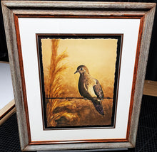 Load image into Gallery viewer, Les McDonald Barbed Wire Lookout GiClee Half Sheet Mourning Dove 1 Of 200 - Brand New Custom Sporting Frame