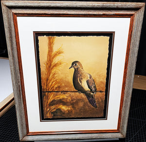 Les McDonald Barbed Wire Lookout GiClee Artist Proof - Brand New Super Custom Sporting Frame