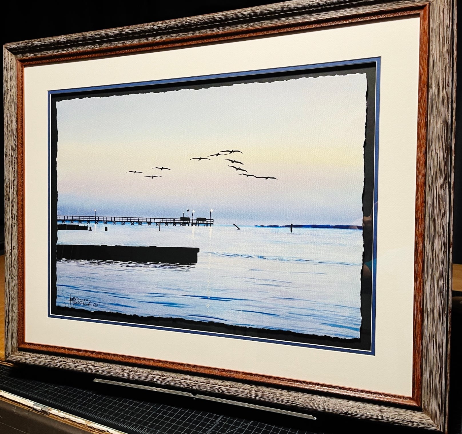 Les McDonald Dawns Early Flight GiClee Half Sheet - Brand New Super Custom Sporting Framed