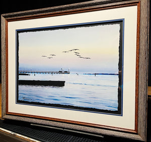 Les McDonald Dawns Early Flight GiClee Half Sheet - Brand New Super Custom Sporting Framed