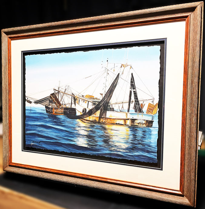 Les McDonald Day Anchor GiClee Artist Proof Number 1 Of 20 - Brand New Super Custom Sporting Frame