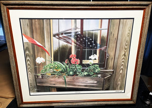 Les McDonald Reflections Lithograph  - Brand New Custom Sporting Frame