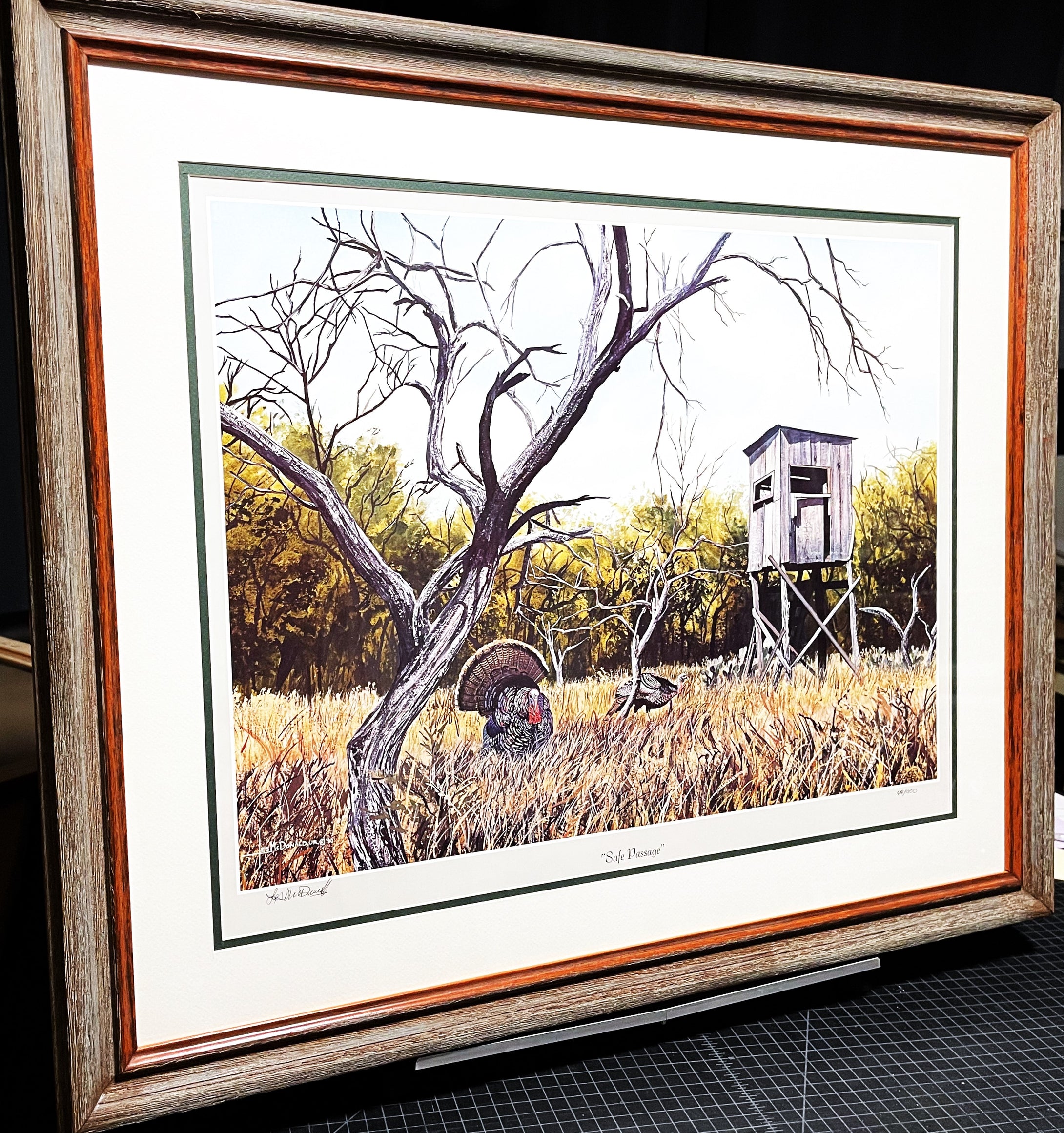 Les McDonald Safe Passage Lithograph - Brand New Super Custom Sporting Frame