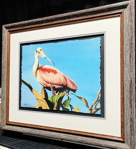 Les McDonald Tree Top Roseate GiClee Half Sheet Artist Proof - Brand New Super Custom Sporting Frame
