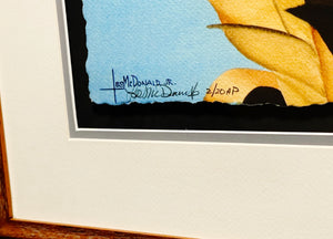 Les McDonald Tree Top Roseate GiClee Half Sheet Artist Proof - Brand New Super Custom Sporting Frame