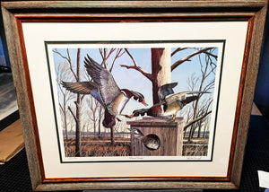 Les McDonald "Wetland Woodies" Lithograph - Brand New Custom Sporting Frame