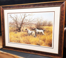 Load image into Gallery viewer, Maynard Reece Pointers And Bobwhites Lithograph Year 1980 - Brand New Custom Sporting  Frame