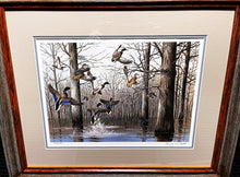 Load image into Gallery viewer, Maynard Reece Timber Mallard&#39;s Lithograph Classic Greenhead Ducks - Brand New Super Custom Sporting Frame