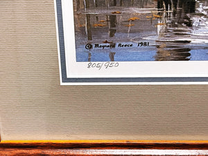 Maynard Reece Timber Mallard's Lithograph Classic Greenhead Ducks - Brand New Super Custom Sporting Frame