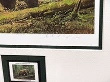 Load image into Gallery viewer, Michael Coleman 1985 Boone And Crockett Club Stamp Print With Stamp - Brand New Super Custom Sporting Frame