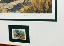 Load image into Gallery viewer, Mike Stidham  1993 Texas Quail Stamp Print With Stamp - Brand New Custom Sporting Frame
