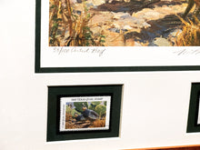 Load image into Gallery viewer, Mike Stidham  1993 Texas Quail Stamp Print With Double Stamps Artist Proof - Brand New Custom Sporting Frame