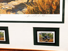 Load image into Gallery viewer, Mike Stidham  1993 Texas Quail Stamp Print With Double Stamps Artist Proof - Brand New Custom Sporting Frame