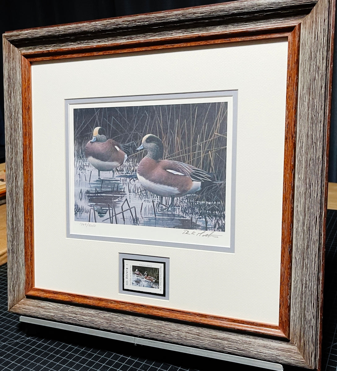 Peter Mathios 2010 Texas Waterfowl Duck Stamp Print With Double Stamps ...