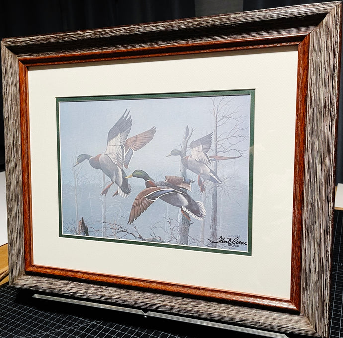 Thompson Crowe  Timber Ghosts - Lithograph Classic Duck 1989 - Brand New Custom Sporting FrameFrame