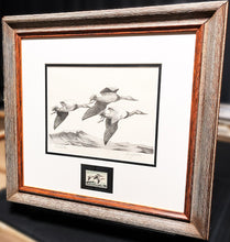 Load image into Gallery viewer, Ron Jenkins 1965 Federal Waterfowl Duck Stamp Print With Stamp - Brand New Custom Sporting Frame
