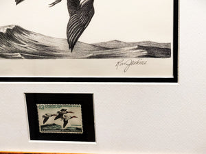 Ron Jenkins 1965 Federal Waterfowl Duck Stamp Print With Stamp - Brand New Super Custom Sporting Frame
