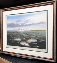 Load image into Gallery viewer, Ronnie Wells - Bay Water Specks - Lithograph AP - Brand New Custom Sporting Frame