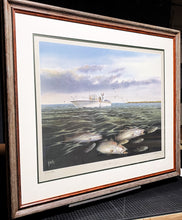 Load image into Gallery viewer, Ronnie Wells - Bay Water Specks - Lithograph AP - Brand New Custom Sporting Frame