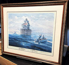 Load image into Gallery viewer, Sam Caldwell - &quot;Timbalier&quot; - Lithograph - Gulf Coast Conservation Association GCCA CCA Artist Proof - 2 Remarque&#39;s Year 1986 - Brand New Custom Sporting Frame
