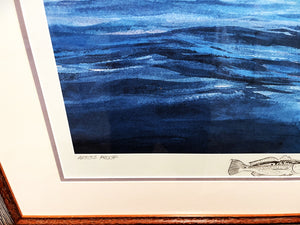 Sam Caldwell - "Timbalier" - Lithograph - Gulf Coast Conservation Association GCCA CCA Artist Proof - 2 Remarque's Year 1986 - Brand New Custom Sporting Frame