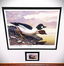 Load image into Gallery viewer, Scott &amp; Stuart Gentling 2004 Texas Texas Waterfowl Stamp Print With Stamp - Brand New Super Custom Sporting Frame
