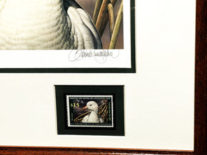 Sherrie Russell Meline - 2006 Federal Duck  Stamp Print With Double Stamps - Brand New Custom Sporting Frame