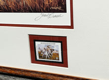 Load image into Gallery viewer, Thompson Crowe  1999 Texas Quail Stamp Print With Double Stamps - Brand New Super Custom Sporting Frame