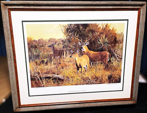 Ken Carlson Brush Country Escort Lithograph Artist Proof - Brand New Super Custom Sporting Frame