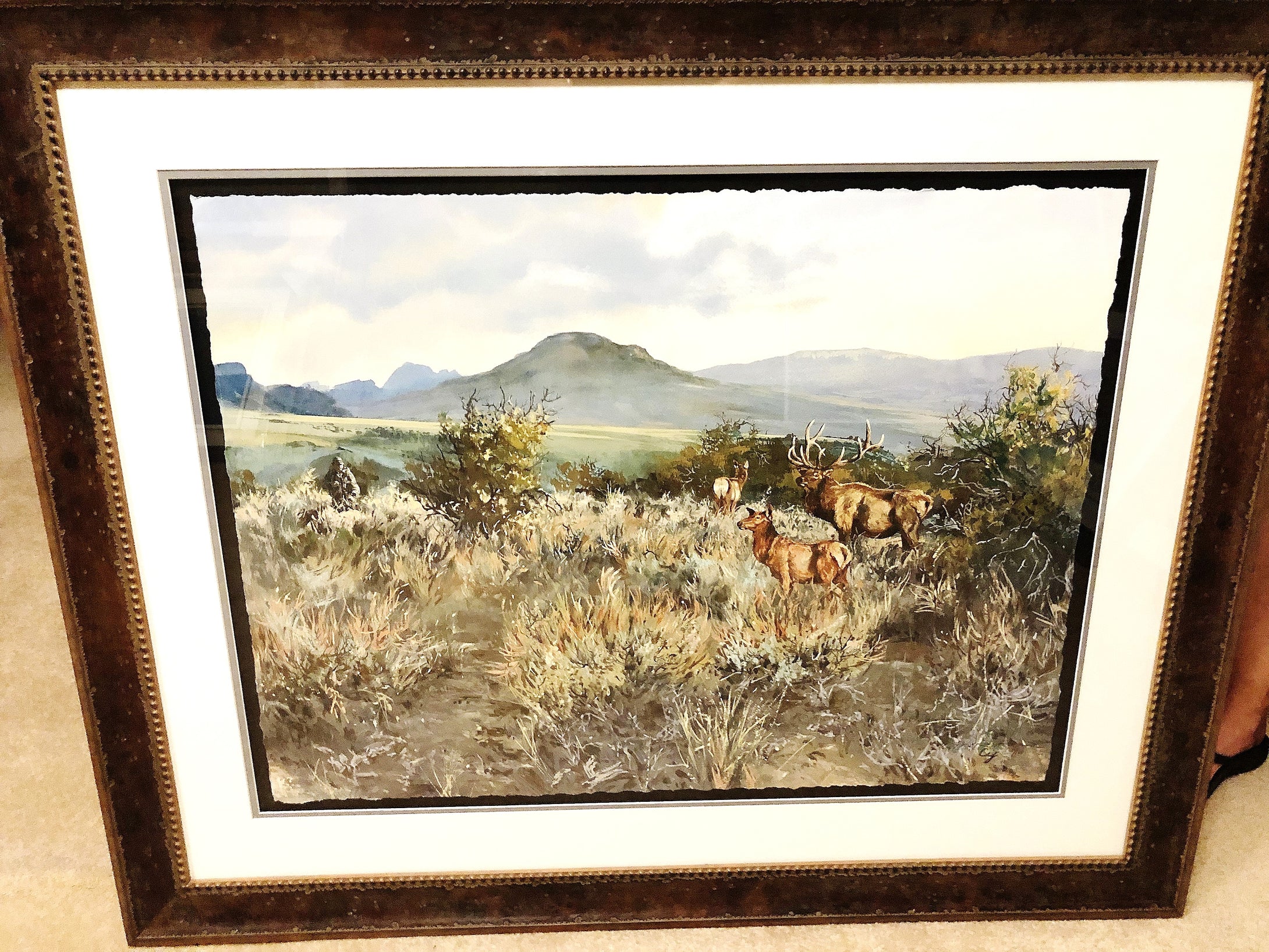 Chance Yarbrough Bow Hunting Trophy Elk Full Sheet GiClee - Artist Proof - Brand New Super Custom Sporting Frame
