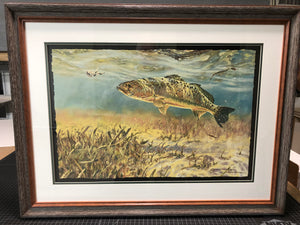 Chance Yarbrough Pothole Predation - GiClee - Speckled Trout - Brand New Super Custom Sporting Frame