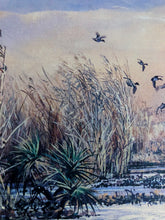 Load image into Gallery viewer, Herb Booth - Teal and Palmetto - Lithograph - Brand New Custom Sporting Frame
