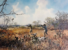 Load image into Gallery viewer, John P. Cowan Cactus Covey Lithograph Year 1988 - Brand New Super Custom Sporting Frame