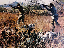 Load image into Gallery viewer, John P. Cowan Cactus Covey Lithograph Year 1988 - Brand New Super Custom Sporting Frame