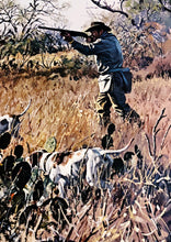 Load image into Gallery viewer, John P. Cowan Cactus Covey Lithograph Year 1988 - Brand New Super Custom Sporting Frame