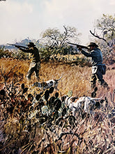 Load image into Gallery viewer, John P. Cowan Cactus Covey Lithograph Year 1988 - Brand New Super Custom Sporting Frame