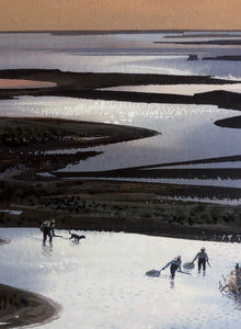 John P. Cowan - Wetlands Pintails - Lithograph AP 2001 - Brand New Custom Sporting Frame