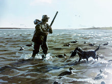 Load image into Gallery viewer, John P. Cowan - Windy Morning - Lithograph 1996 - Brand New Custom Sporting Frame