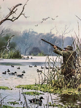 Load image into Gallery viewer, John P. Cowan Teal Hunt Lithograph Year 1976 - Brand New Super Custom Sporting Frame