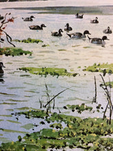 Load image into Gallery viewer, John P. Cowan Teal Hunt Lithograph Year 1976 - Brand New Super Custom Sporting Frame
