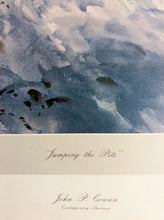 Load image into Gallery viewer, John P. Cowan - Jumping The Pits - Lithograph 1985 - Brand New Custom Sporting Frame