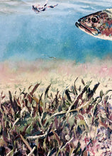 Load image into Gallery viewer, Chance Yarbrough - Pothole Predation - GiClee - Speckled Trout - Brand New Custom Sporting Frame