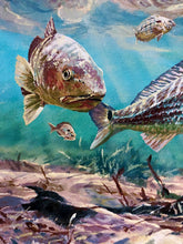 Load image into Gallery viewer, Chance Yarbrough - Backwater Buffet - Full Sheet GiClee - Redfish - Brand New Custom Sporting Frame