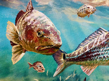 Load image into Gallery viewer, Chance Yarbrough - Backwater Buffet - Full Sheet GiClee - Redfish - Brand New Custom Sporting Frame
