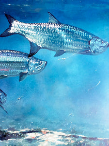 Chance Yarbrough - Saltwater Silversides - HS GiClee - Tarpon Fishing - Brand New Custom Sporting Frame