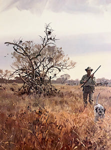 John P. Cowan - In The Open - Lithograph 1990 - Brand New Custom Sporting Frame