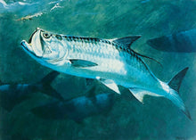 Load image into Gallery viewer, Al Barnes 2005 Texas Saltwater Stamp Print With Stamp Artist Proof - Brand New Super Custom Sporting Frame