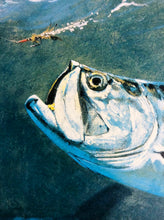 Load image into Gallery viewer, Al Barnes 2005 Texas Saltwater Stamp Print With Stamp Artist Proof - Brand New Super Custom Sporting Frame