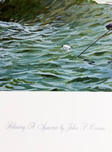 Load image into Gallery viewer, John P. Cowan - Releasing A Spawner - Lithograph 1988 - Brand New Custom Sporting Frame
